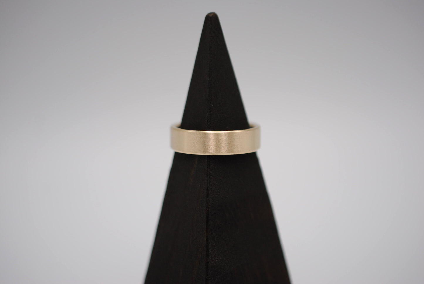 Ring Band: Brushed Texture, Yellow Gold, 5mm Width
