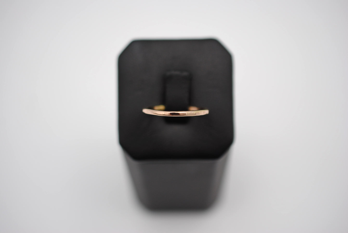 Stacking Ring: Hammered Texture, Rose Gold, Medium Width