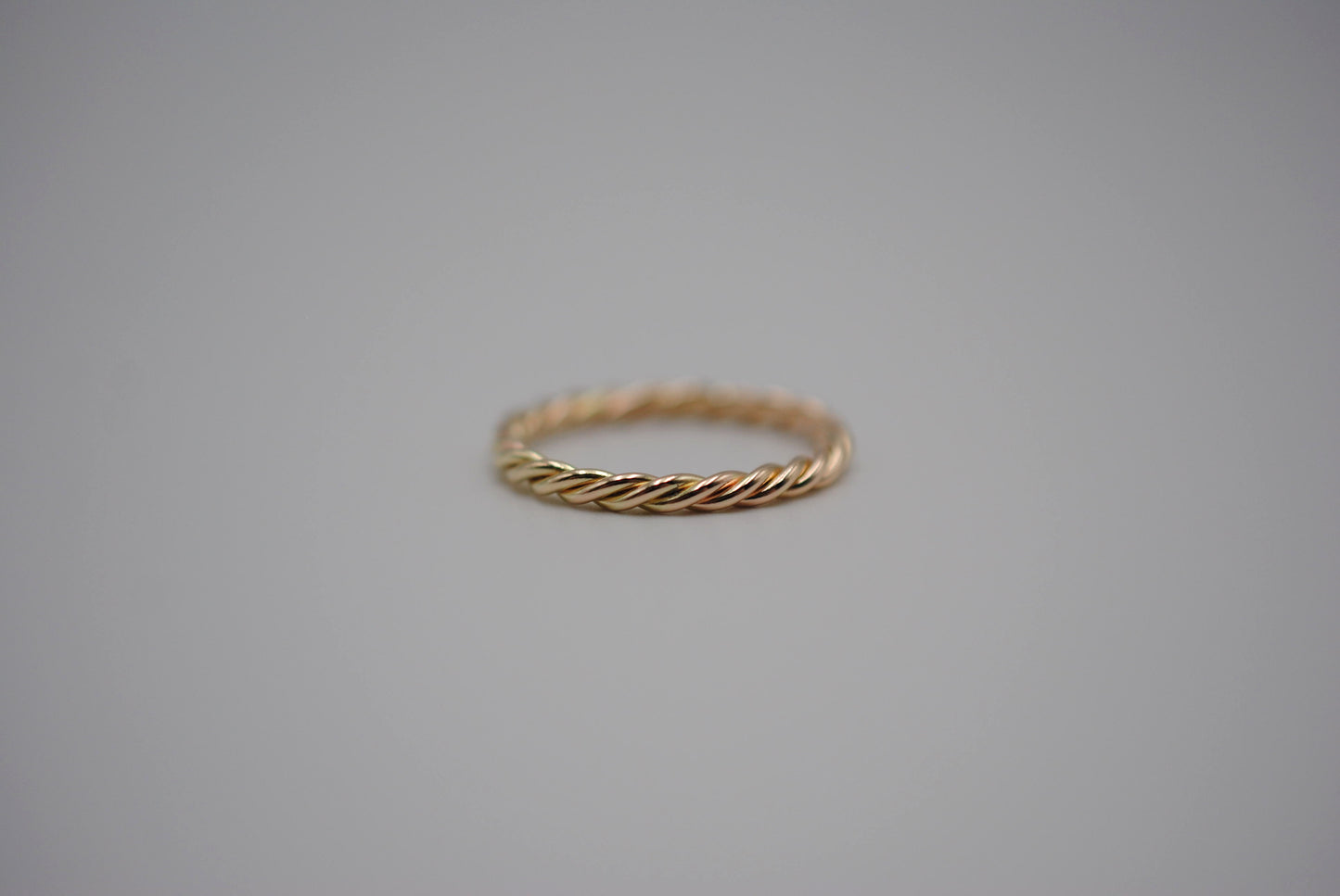 Stacking Ring: Rope and Yellow Gold