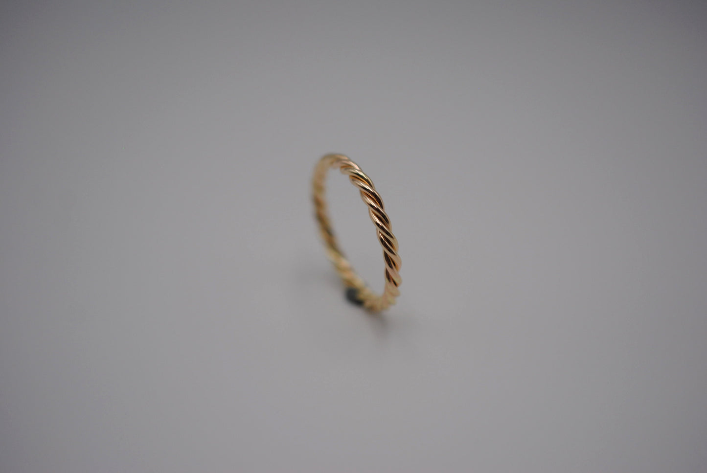 Stacking Ring: Rope and Yellow Gold