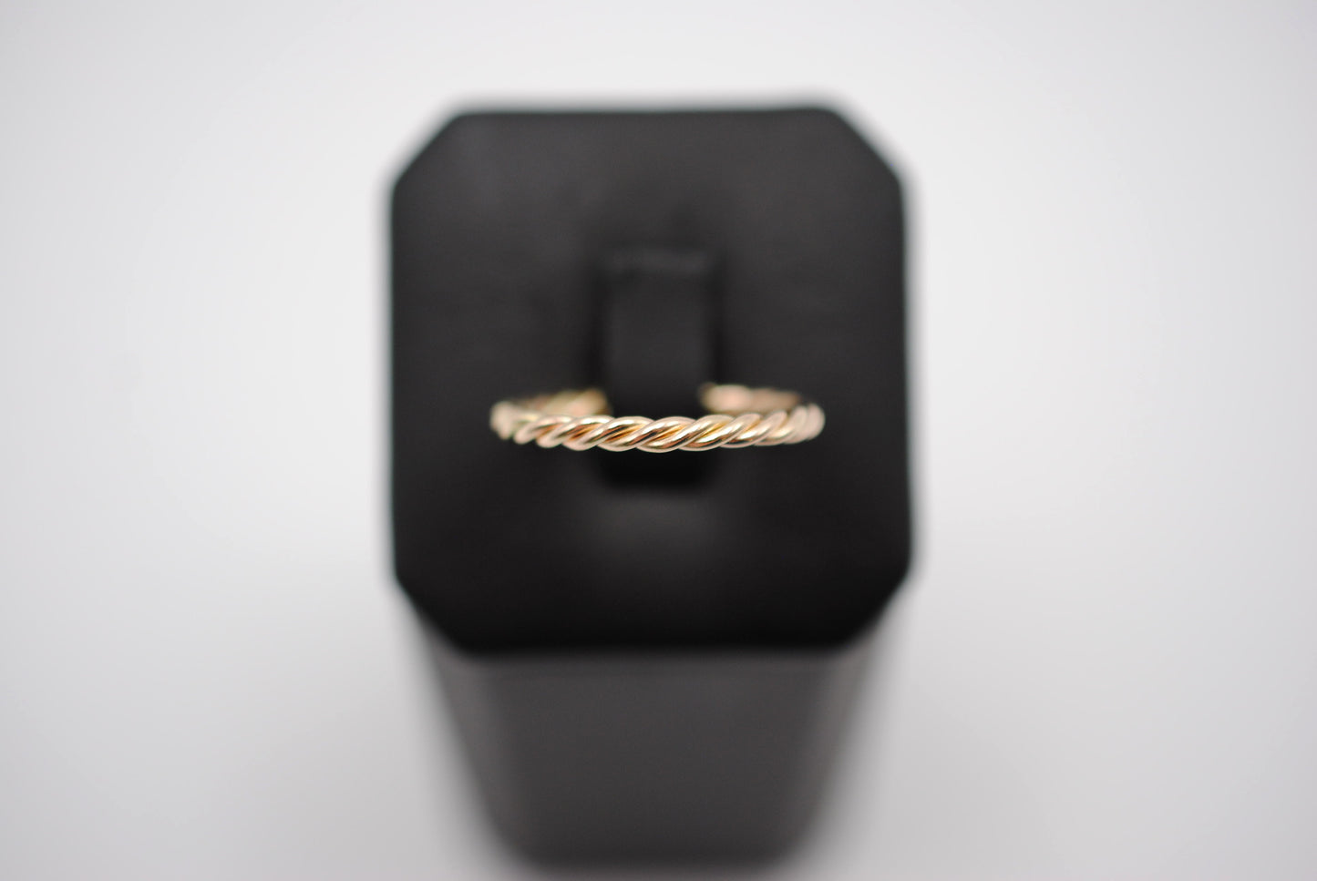 Stacking Ring: Rope and Yellow Gold