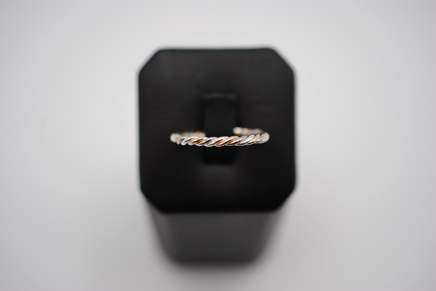 Stacking Ring: Rope, Mixed Metals: Palladium White Gold, Rose Gold, Silver