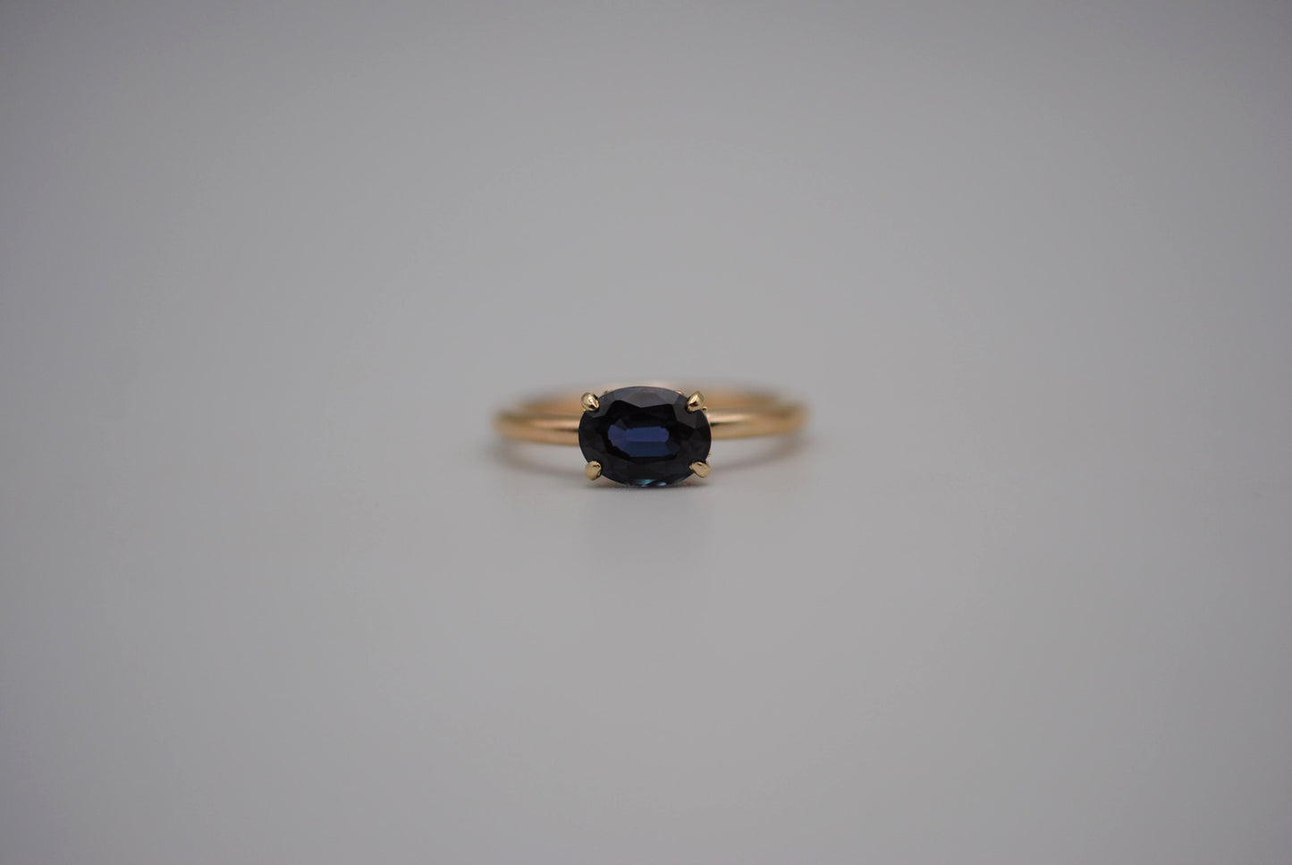 Alexandrite Ring: Oval Cut, Yellow Gold, Filigree Prong Setting
