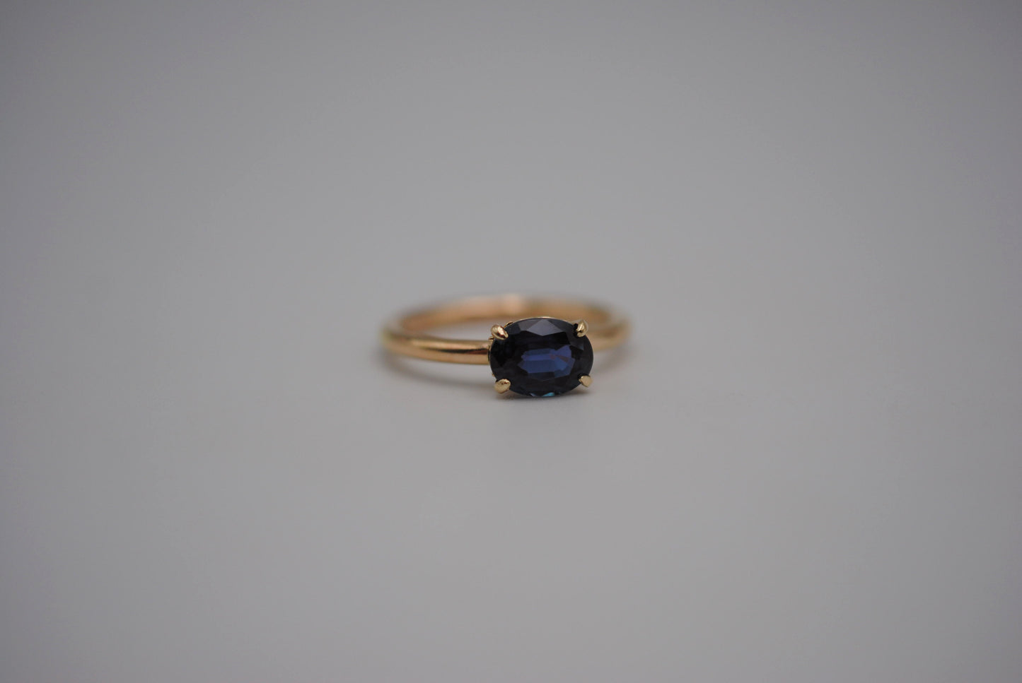 Alexandrite Ring: Oval Cut, Yellow Gold, Filigree Prong Setting