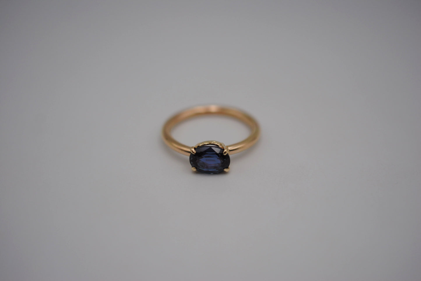Alexandrite Ring: Oval Cut, Yellow Gold, Filigree Prong Setting