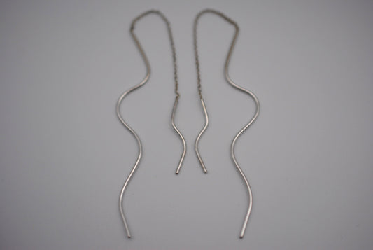 Asymmetrical Infinity Root Threader Earrings
