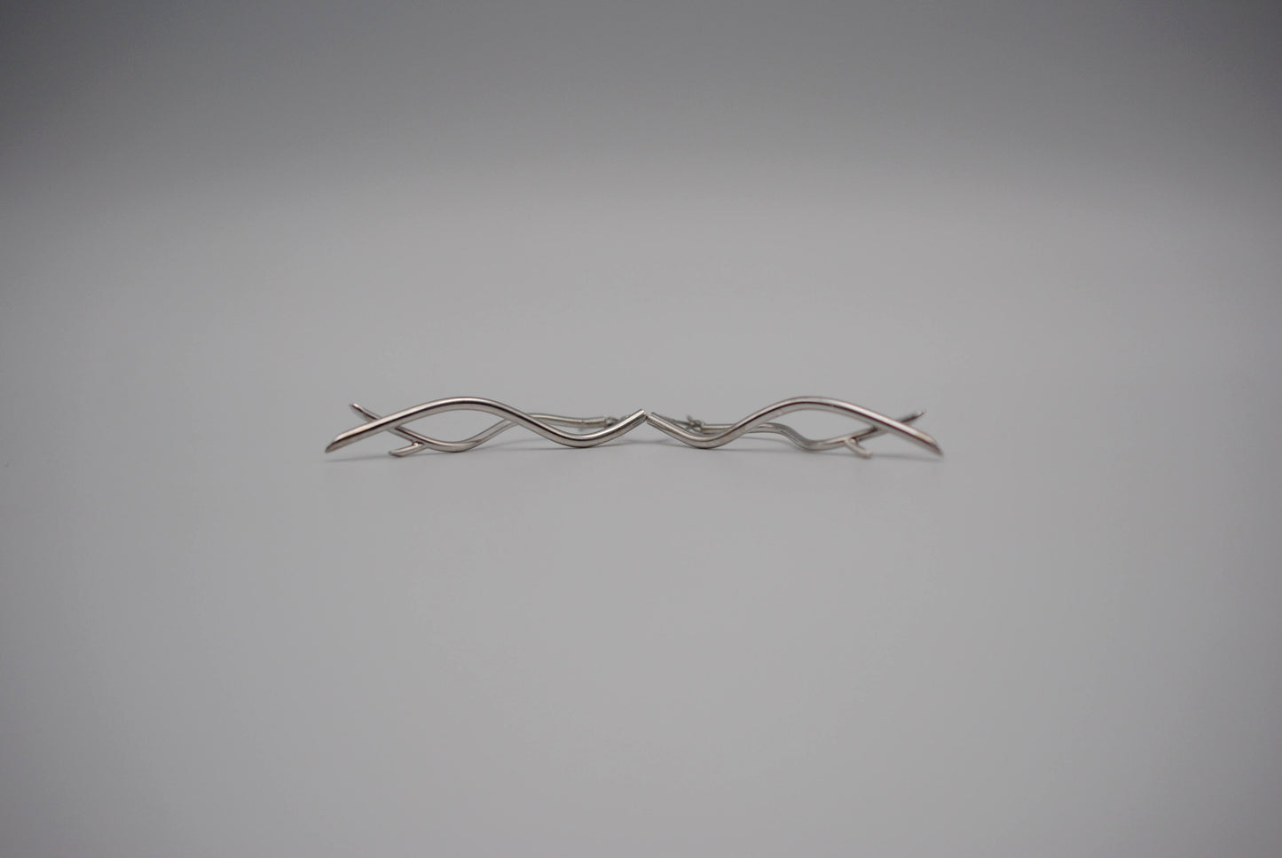 Branch Rhodium Dangle Earrings