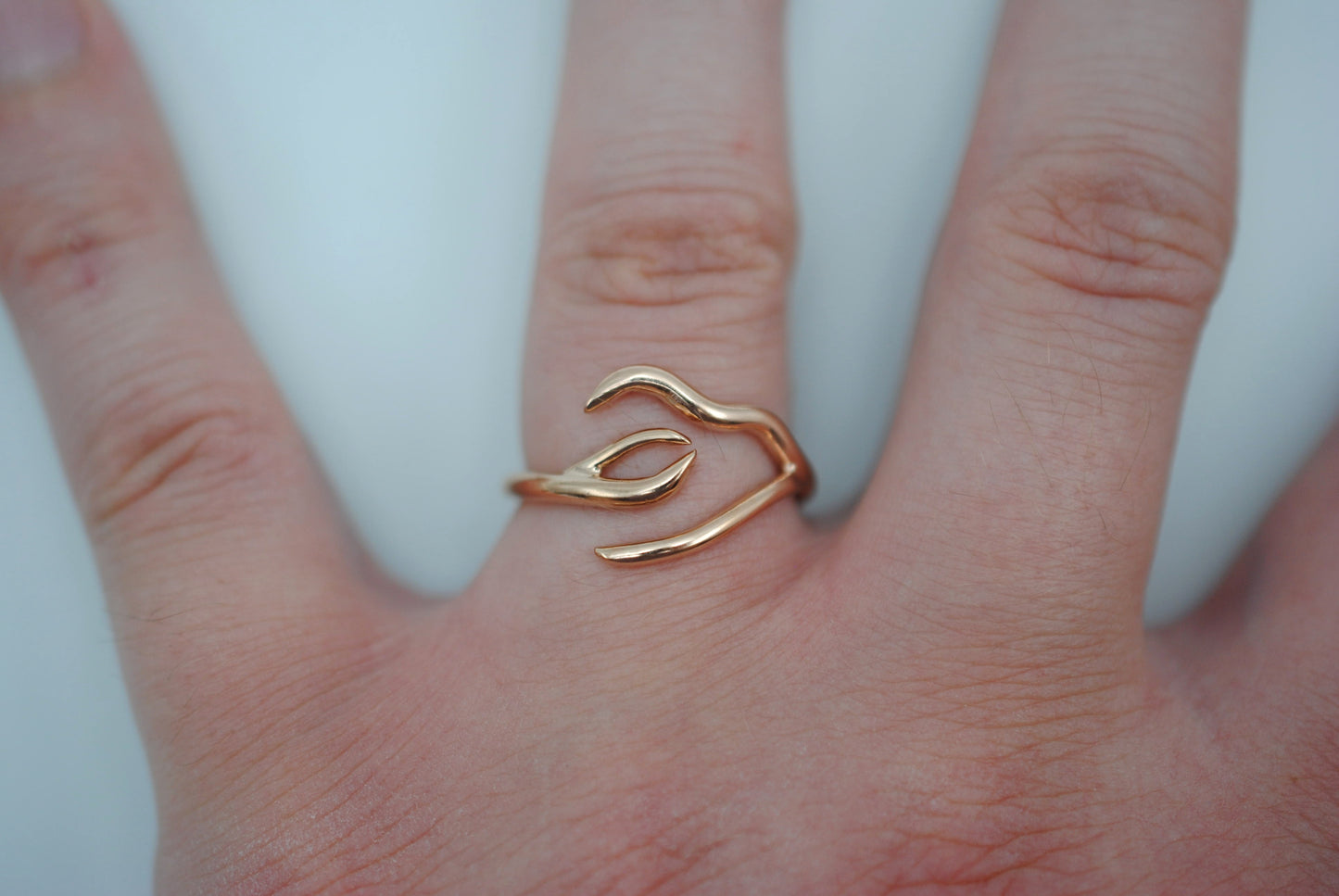 Branch Rose Gold Roots Ring