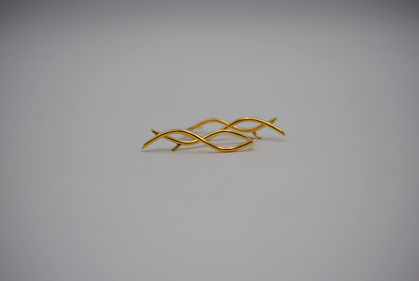 Branch Yellow Gold Dangle Earrings