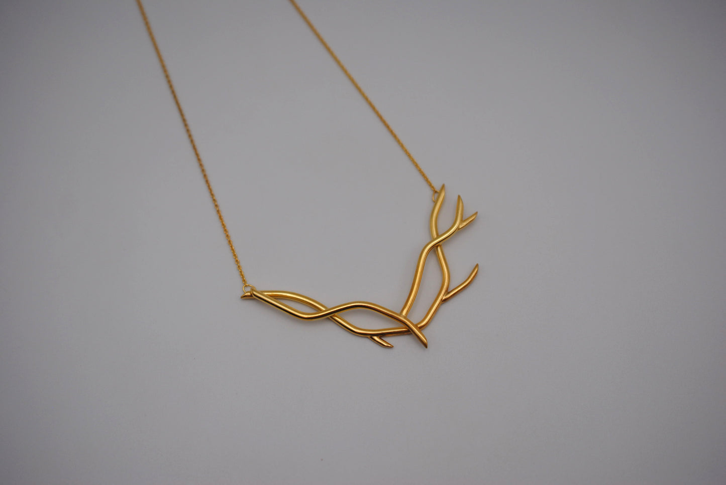 Branching Nest Yellow Gold Roots Necklace