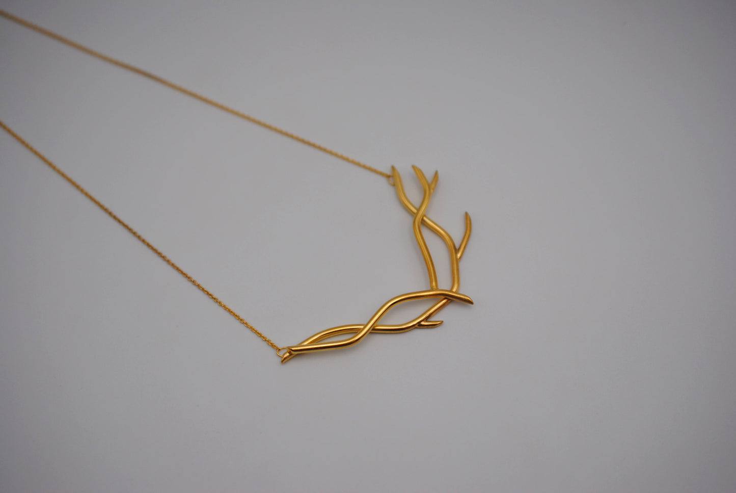 Branching Nest Yellow Gold Roots Necklace