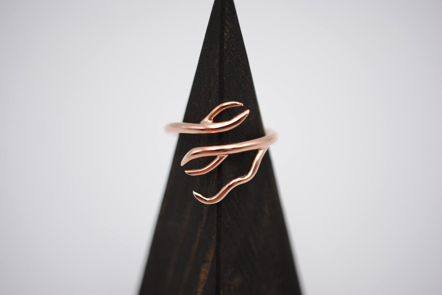 Branching Rose Gold Roots Ring