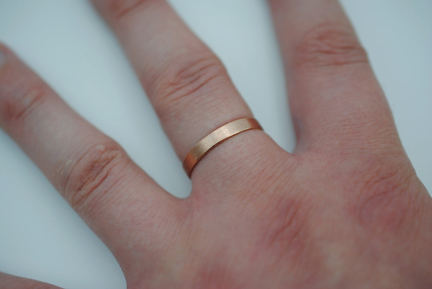 Ring Band: Rose Gold, Small, Brushed Finish