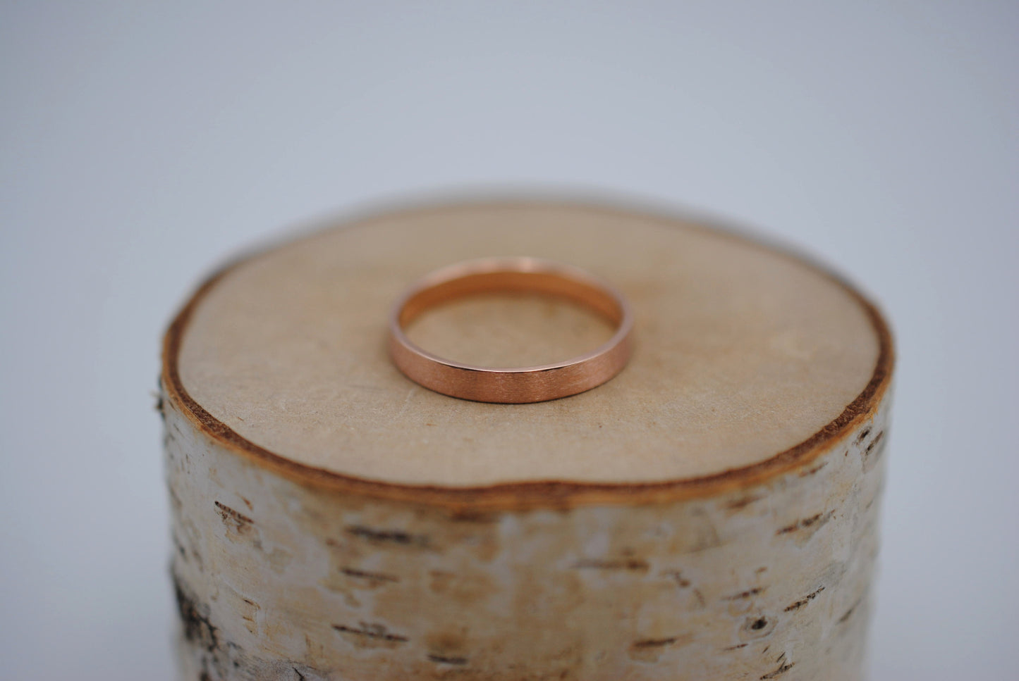 Ring Band: Rose Gold, Small, Brushed Finish