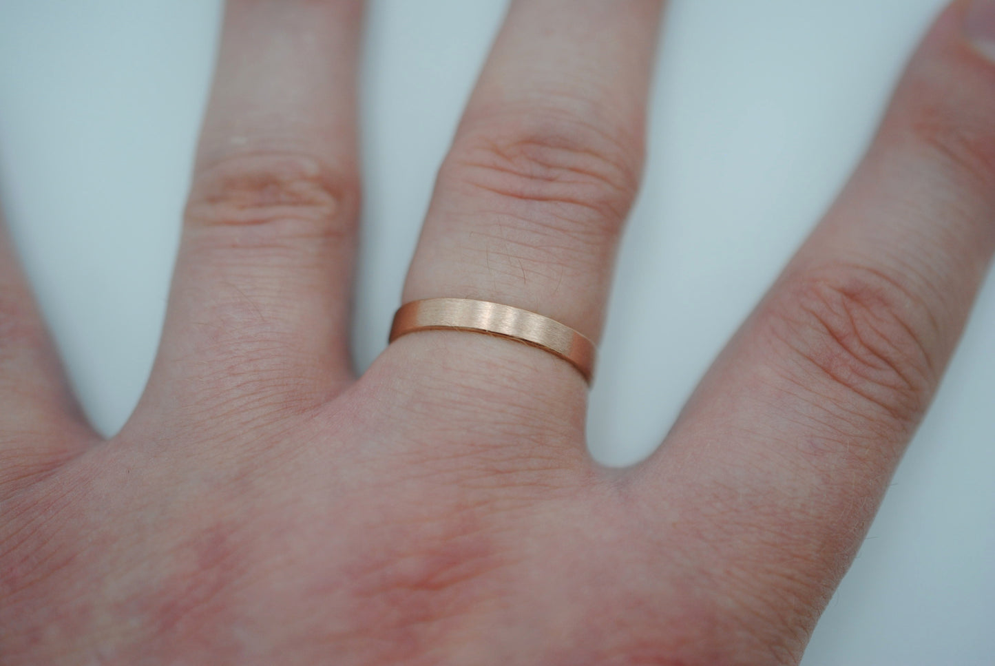 Ring Band: Rose Gold, Small, Brushed Finish