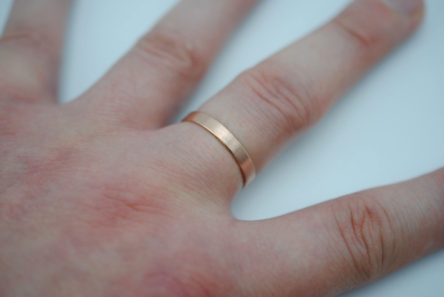 Ring Band: Rose Gold, Small, Brushed Finish