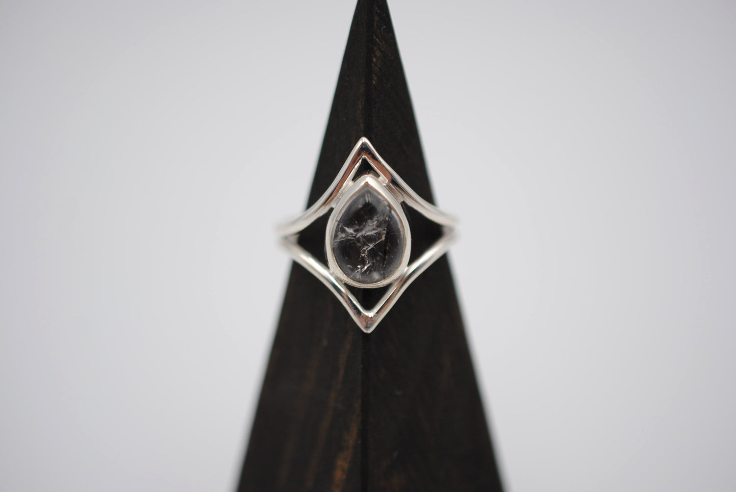 Chevron Rutilated Quartz Ring