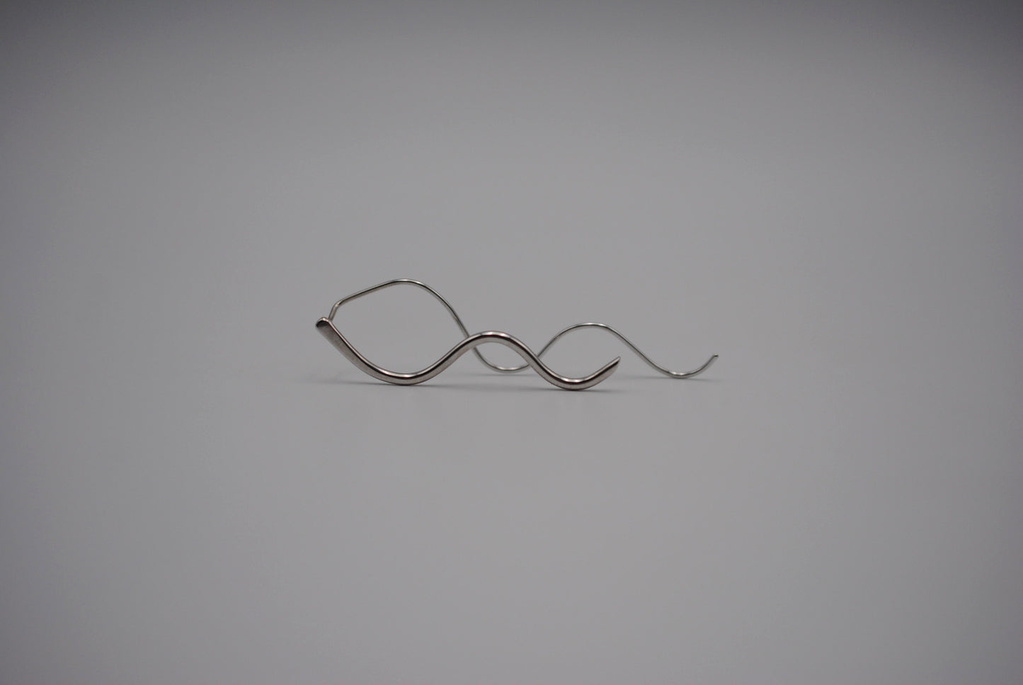 Infinity Rhodium Roots Dangle Earrings