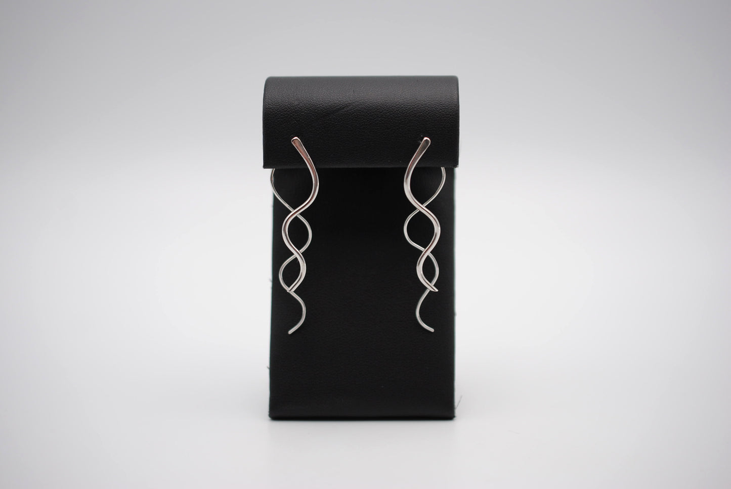 Infinity Rhodium Roots Dangle Earrings