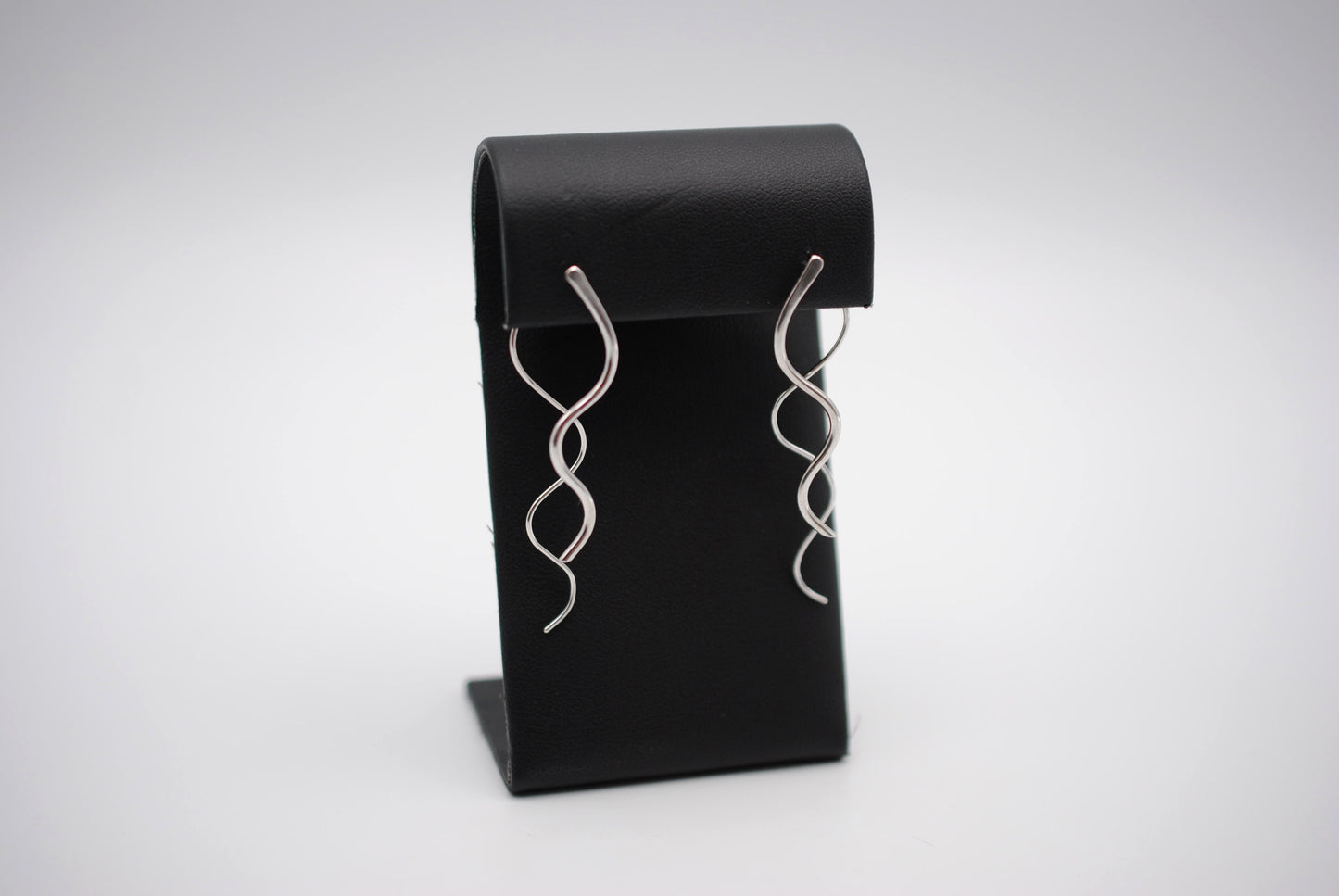 Infinity Rhodium Roots Dangle Earrings