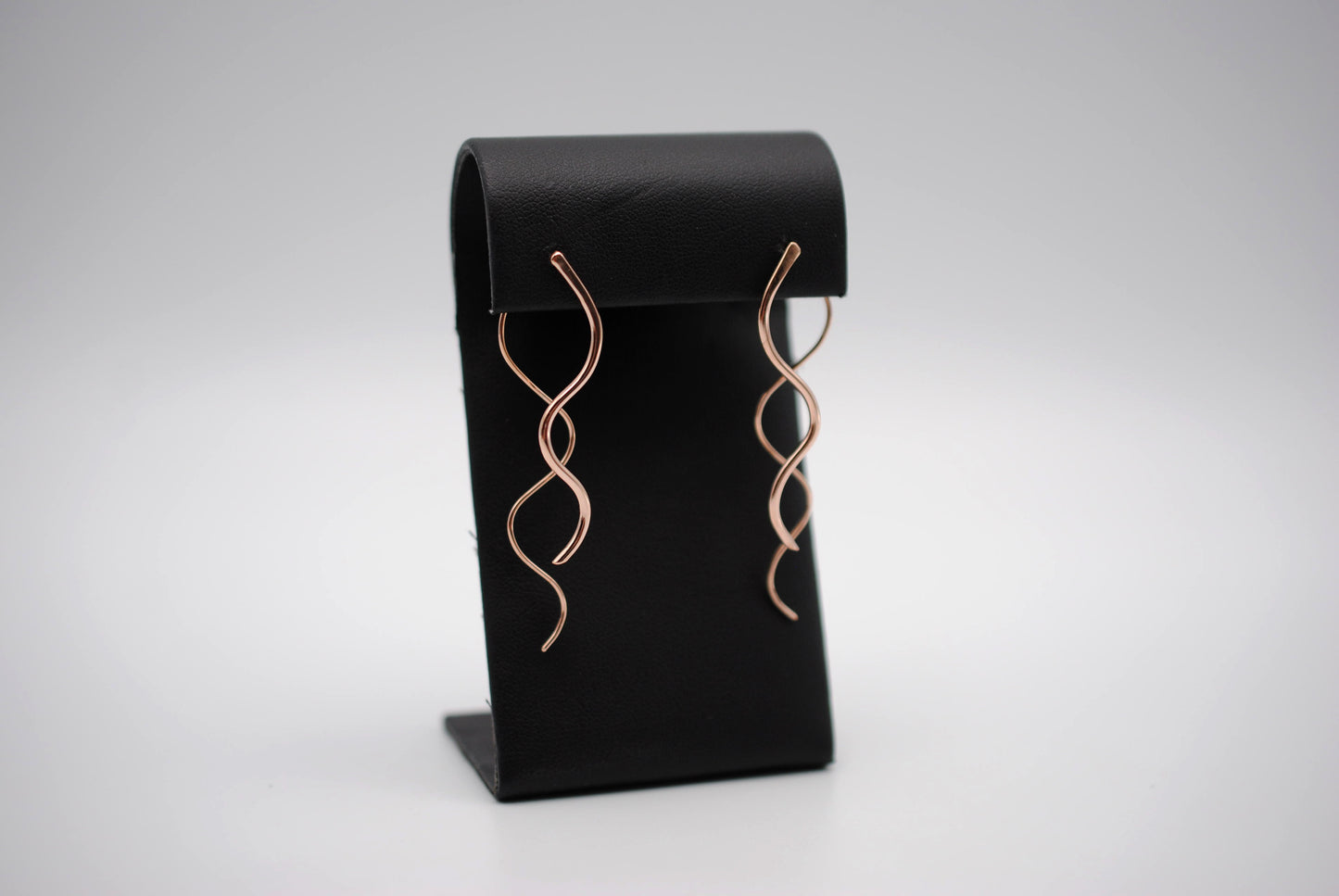 Infinity Rose Gold Roots Dangle Earrings