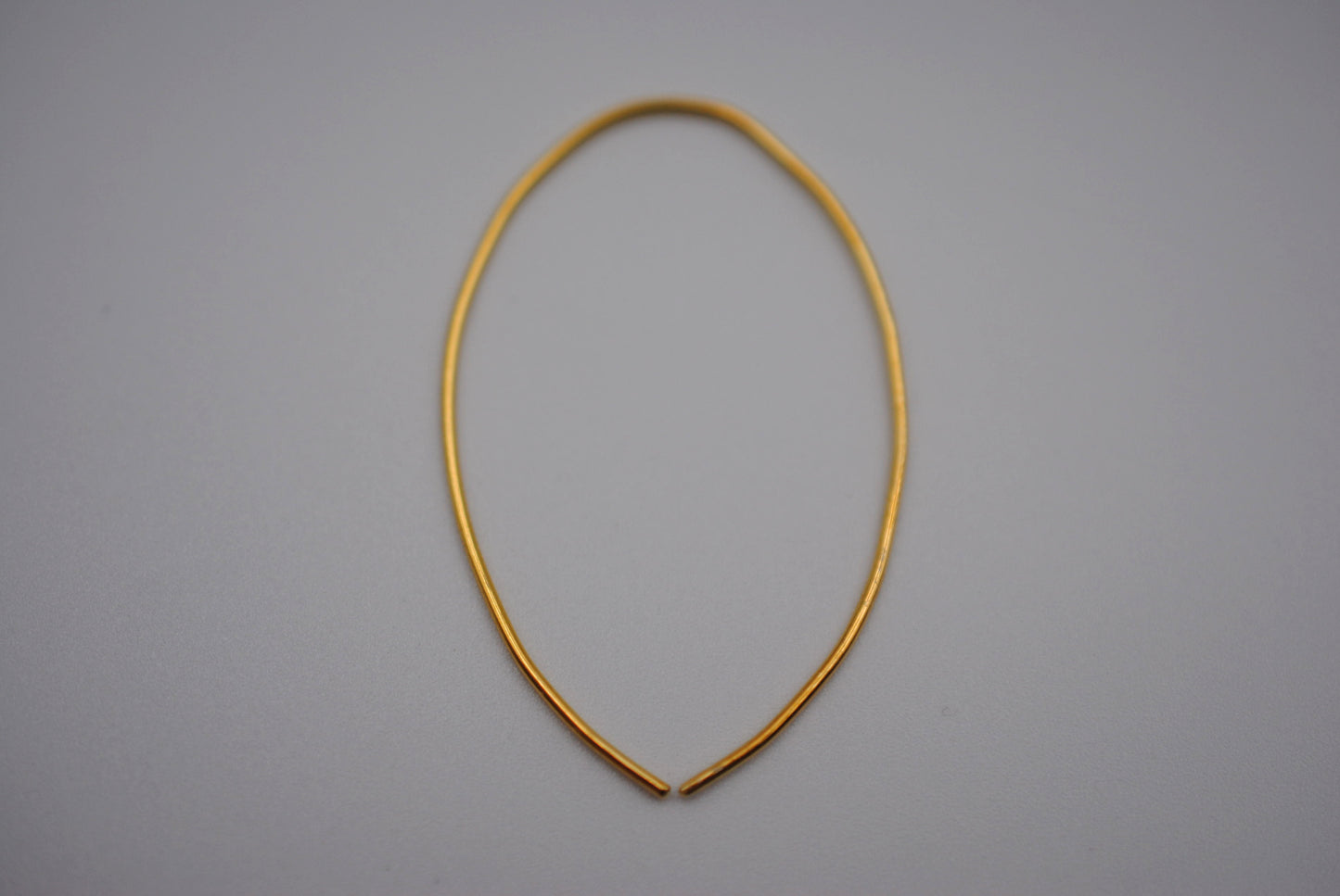 Large Yellow Gold Open Hoop Earrings
