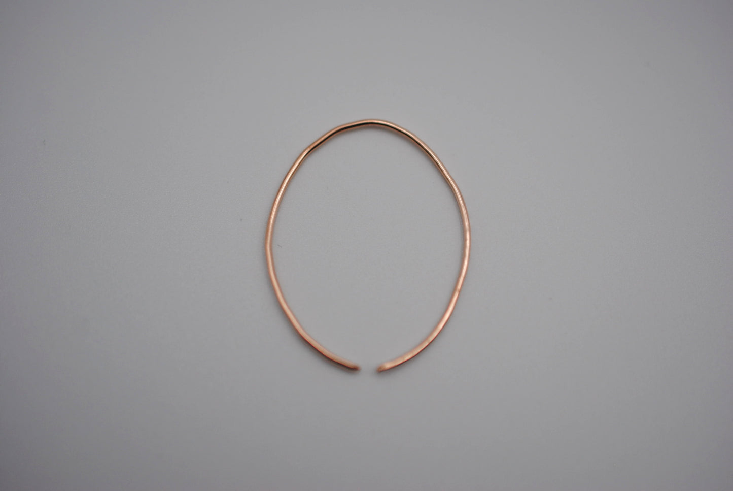 Medium Rose Gold Open Hoop Earrings