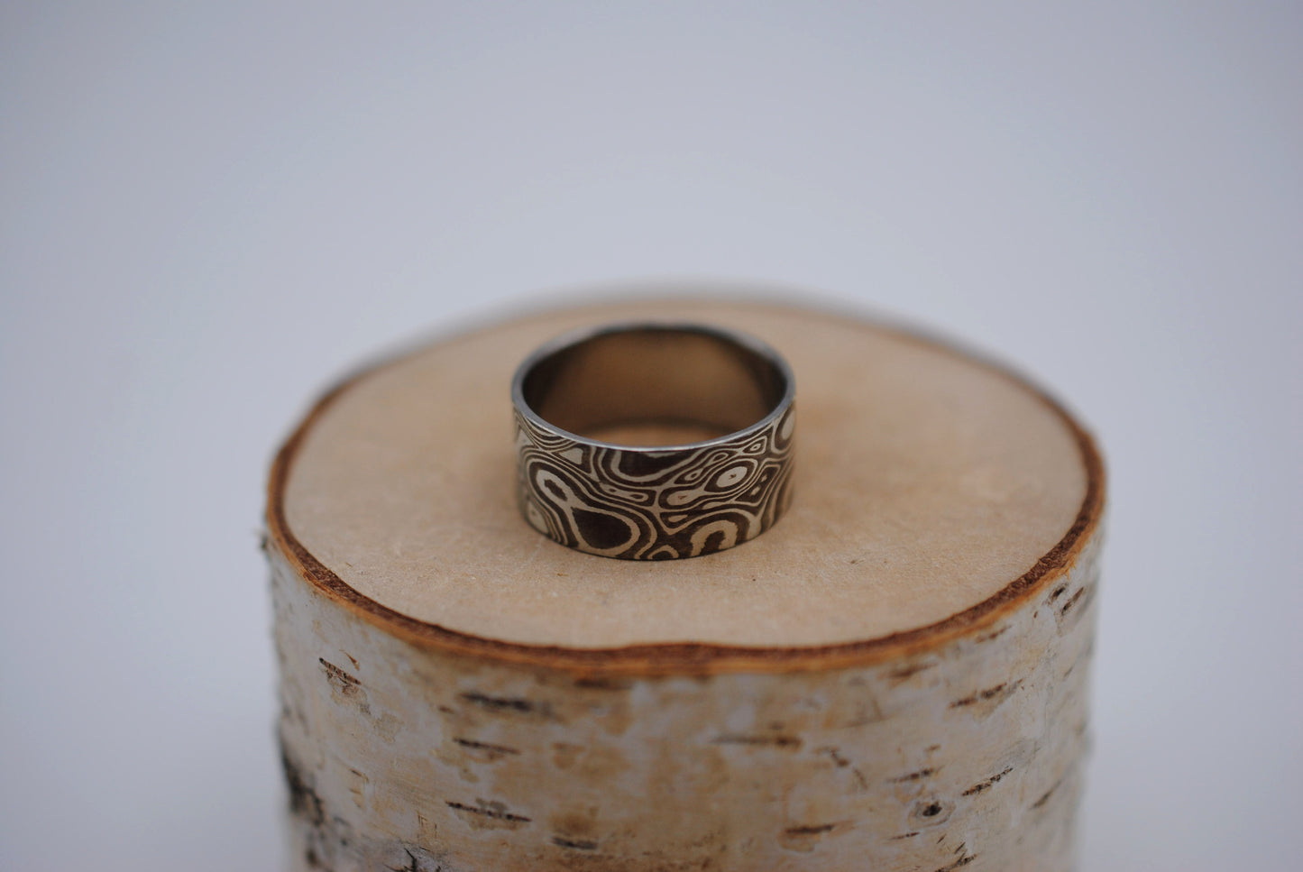 Mokume Gane: Silver and Copper Large Ring