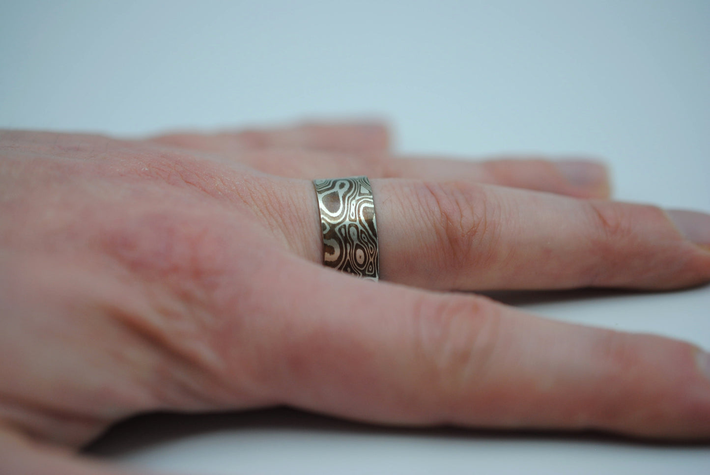 Mokume Gane: Silver and Copper Large Ring