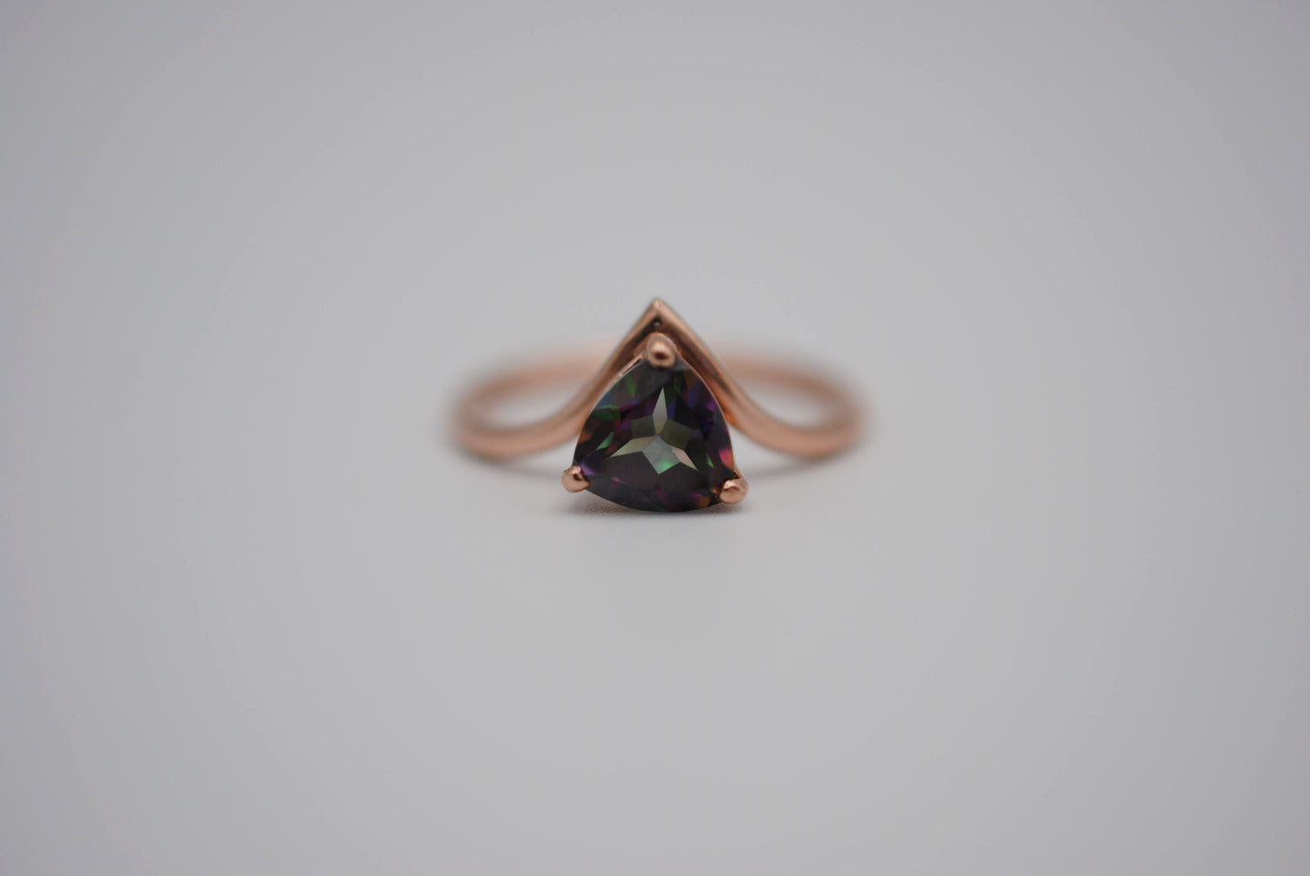 Mystic Topaz Chevron Ring