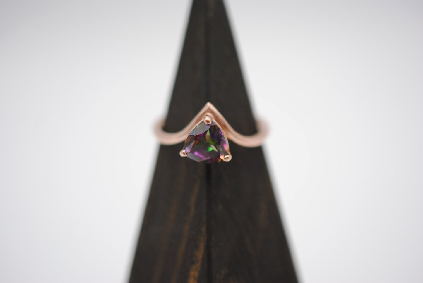 Mystic Topaz Chevron Ring