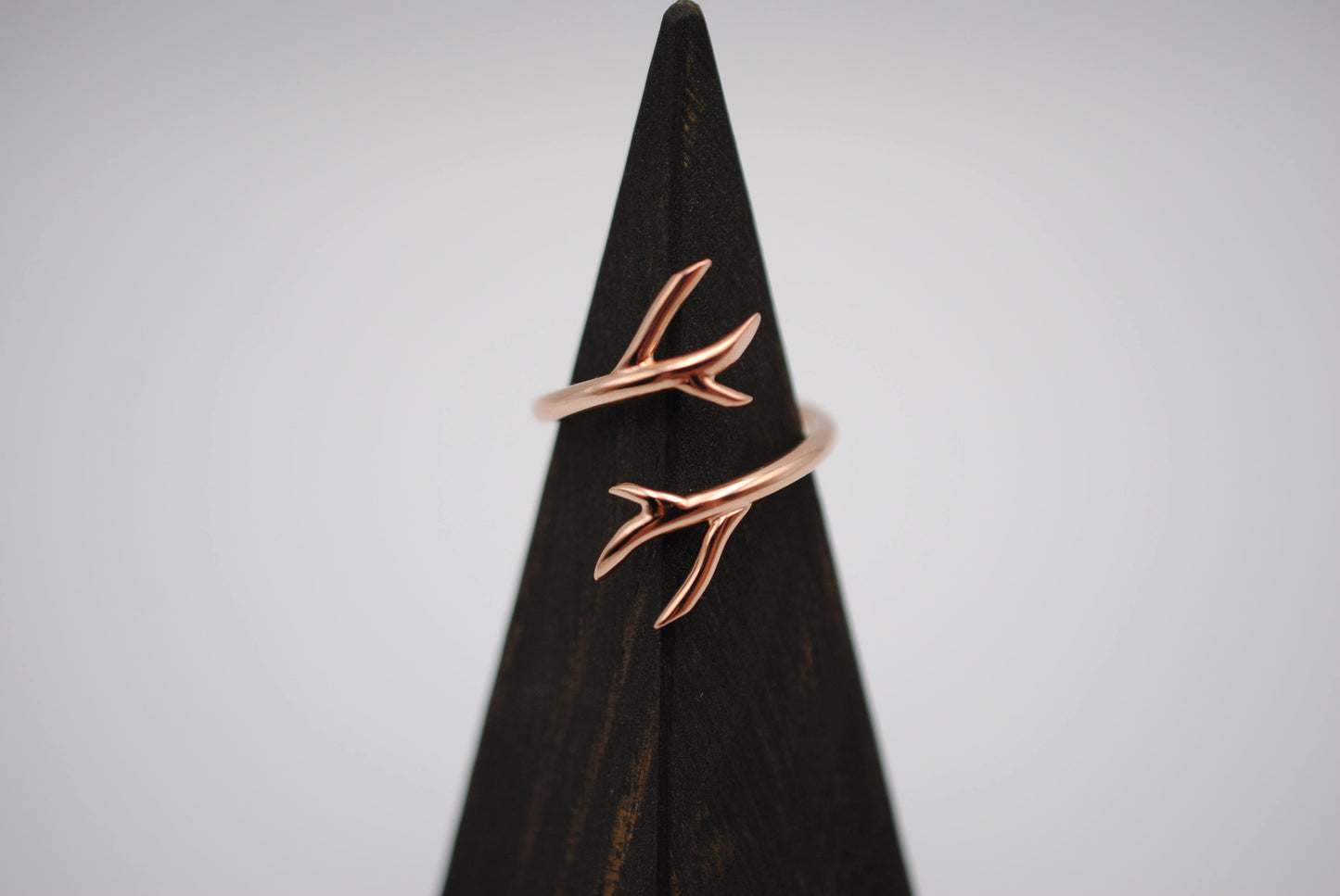 Outward Branch Rose Gold Roots Ring