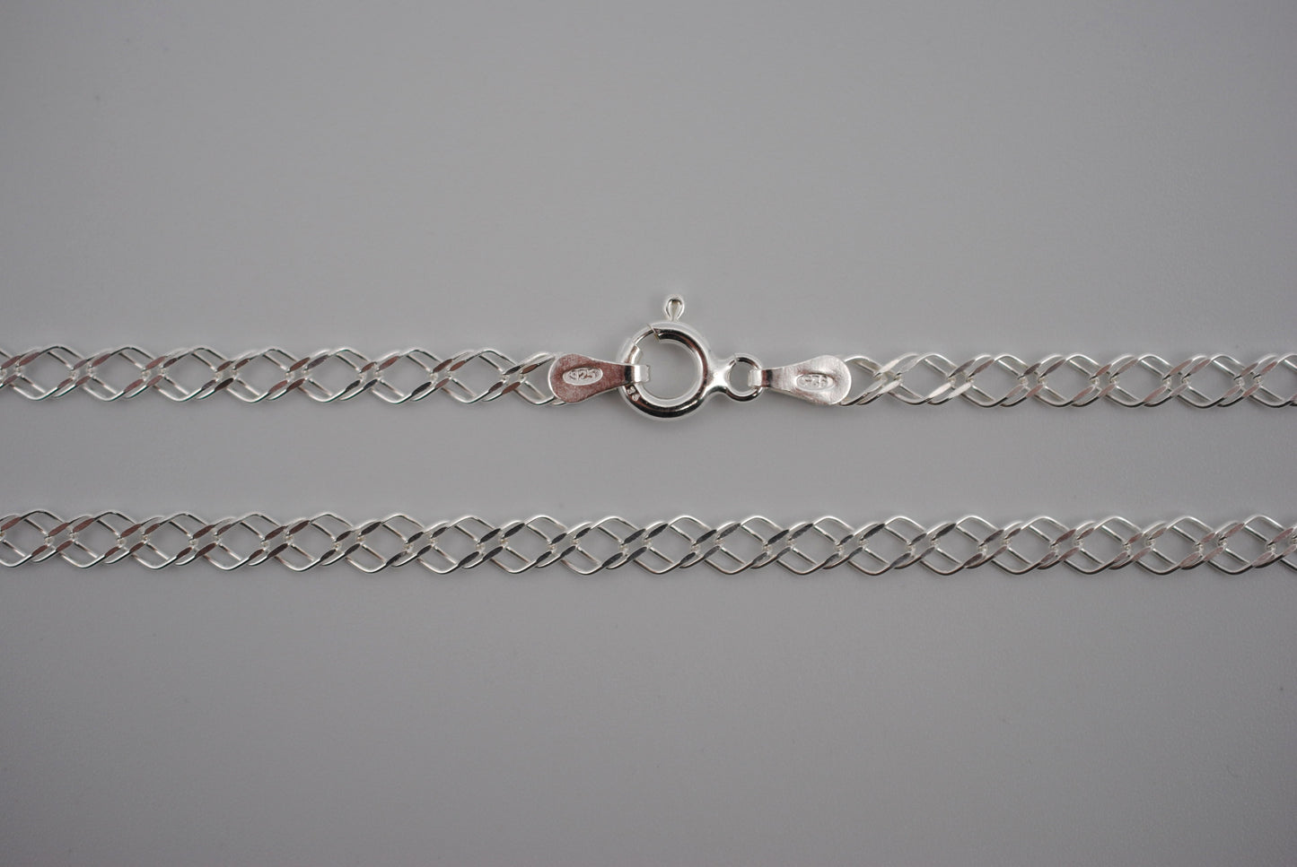 Silver Double Rombo Chain