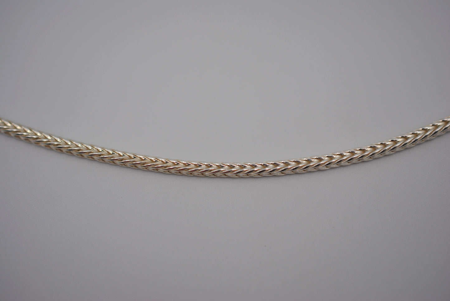 Silver Thick Foxtail Chain