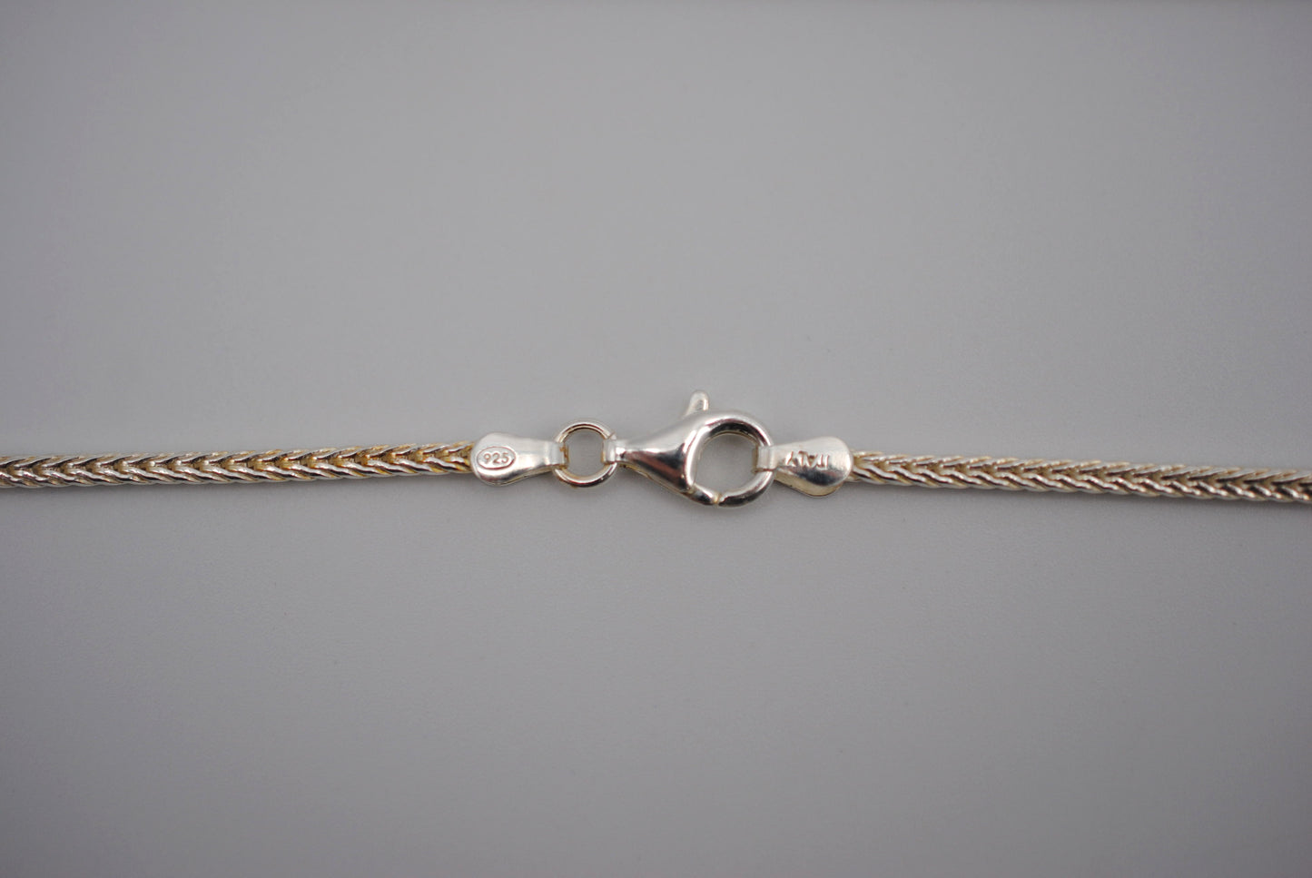 Silver Thick Foxtail Chain