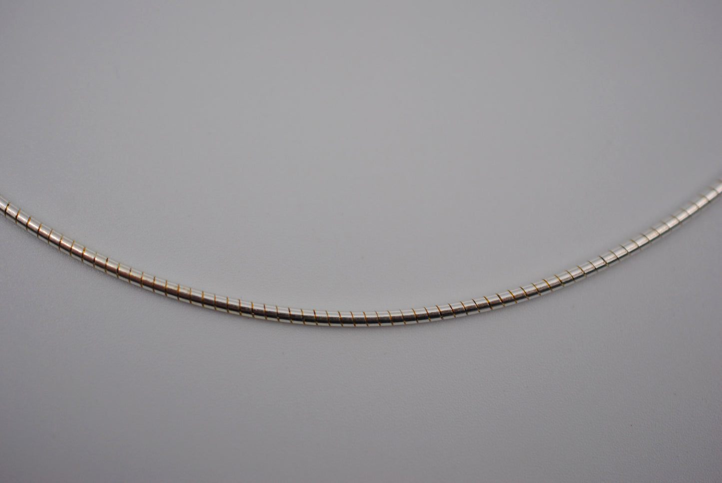Silver Thin Omega Chain