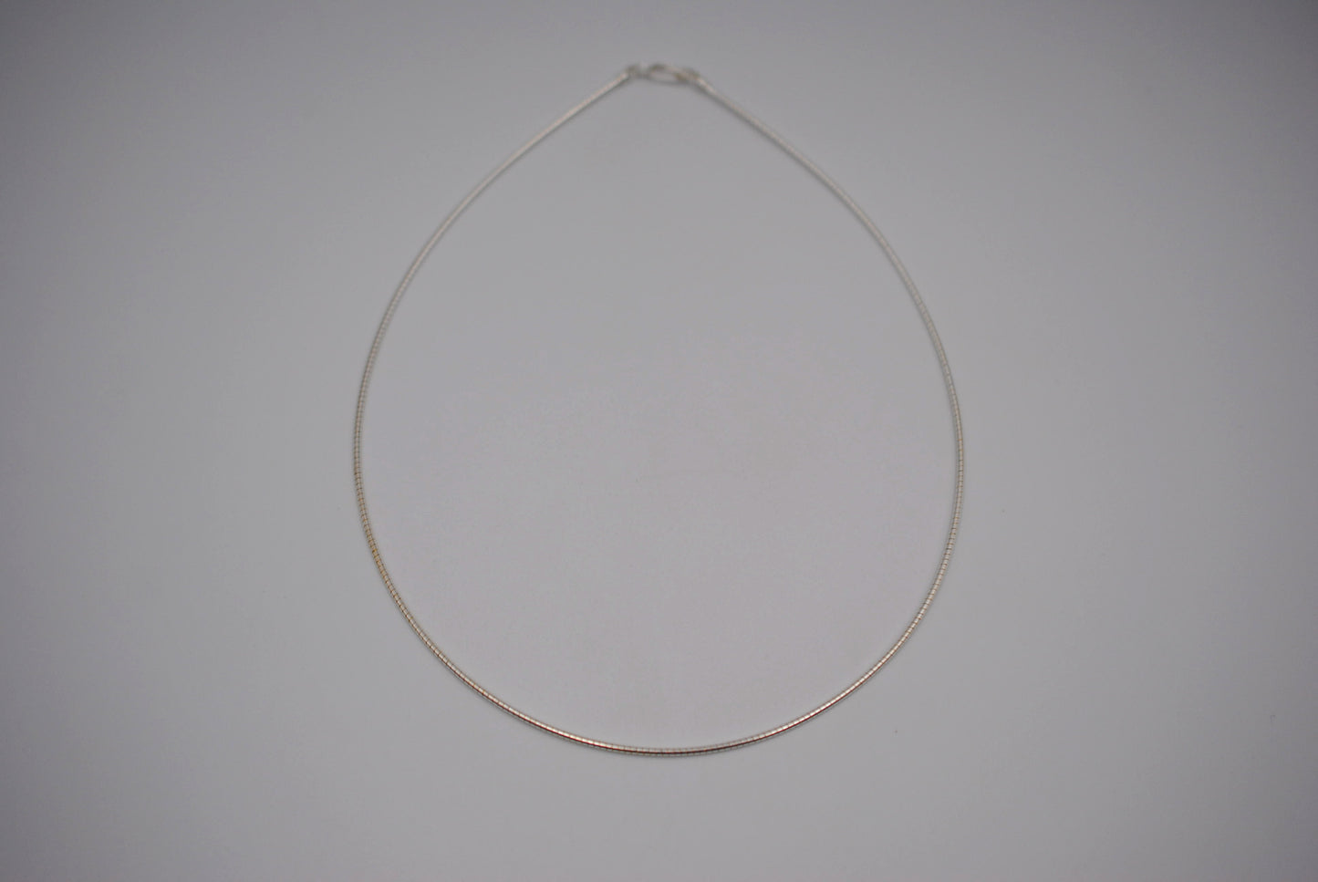 Silver Thin Omega Chain