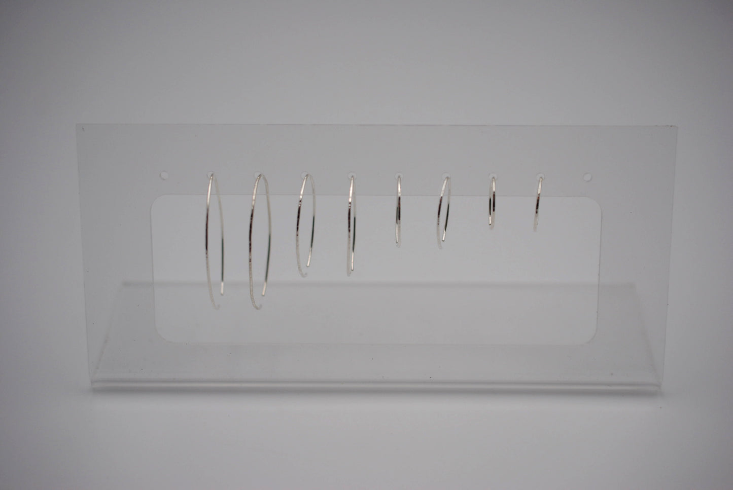 Small Silver Open Hoop Earrings