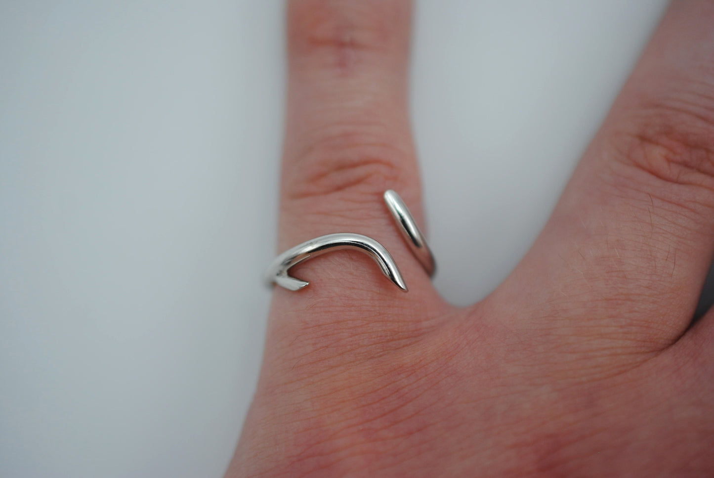 Sprout Rhodium Roots Ring