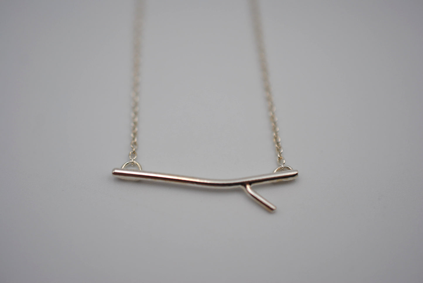 Sprout Rhodium Roots Necklace