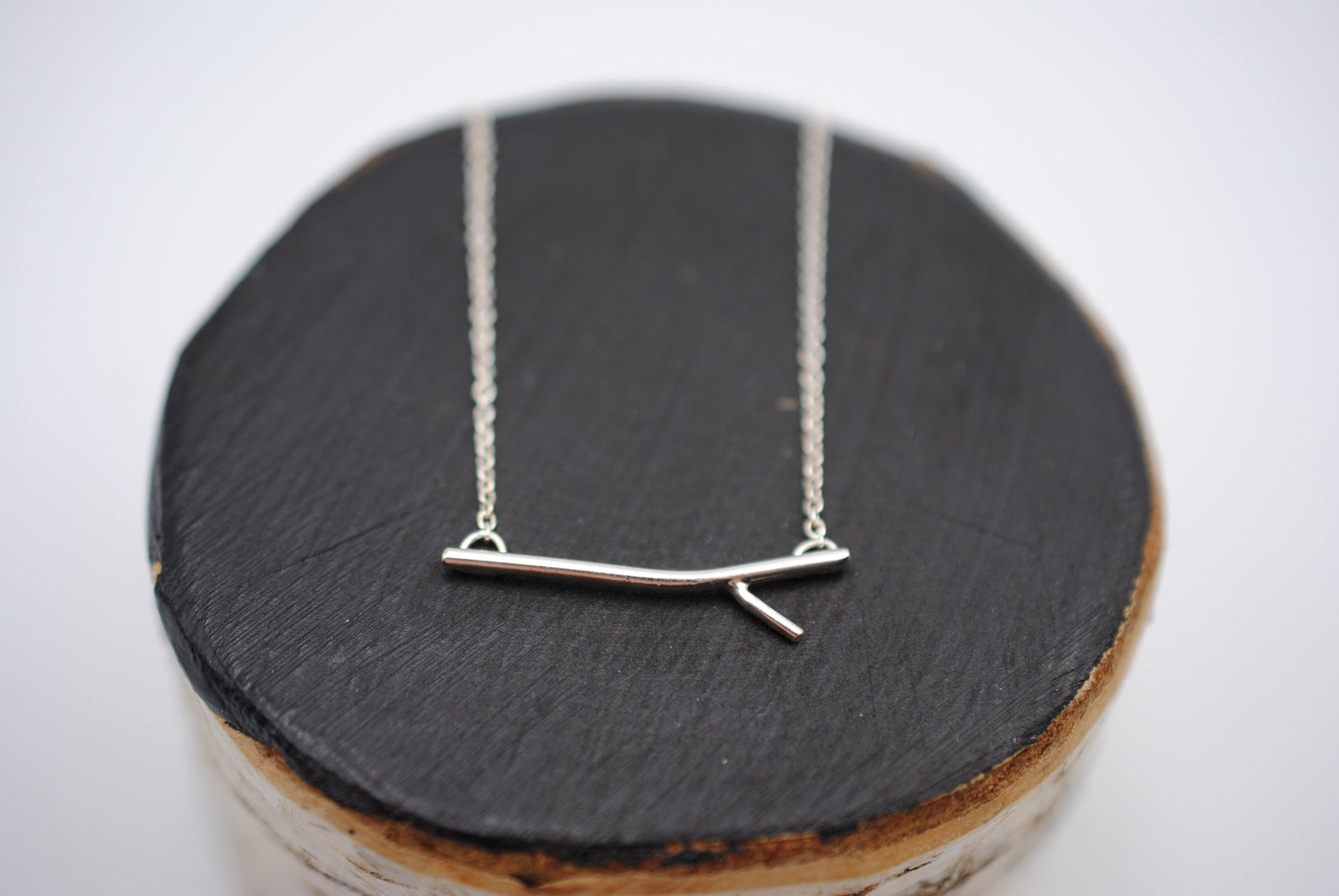Sprout Rhodium Roots Necklace