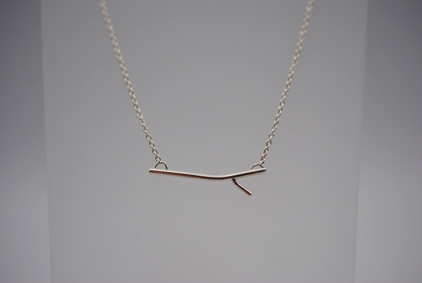 Sprout Rhodium Roots Necklace