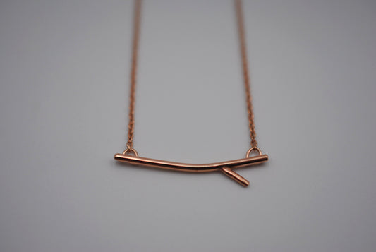 Sprout Rose Gold Roots Necklace