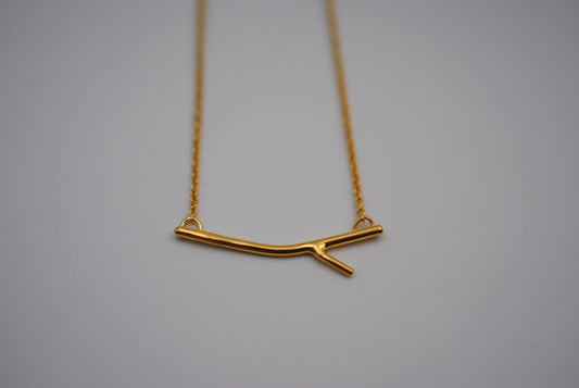 Sprout Yellow Gold Roots Necklace