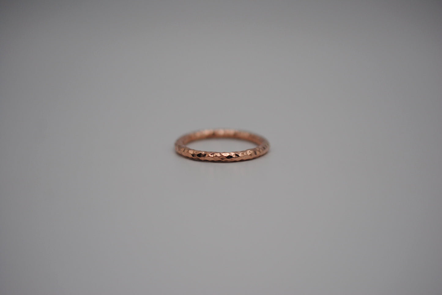 Stacking Ring: Sparkle Texture, Rose Gold Finish, Thick Width