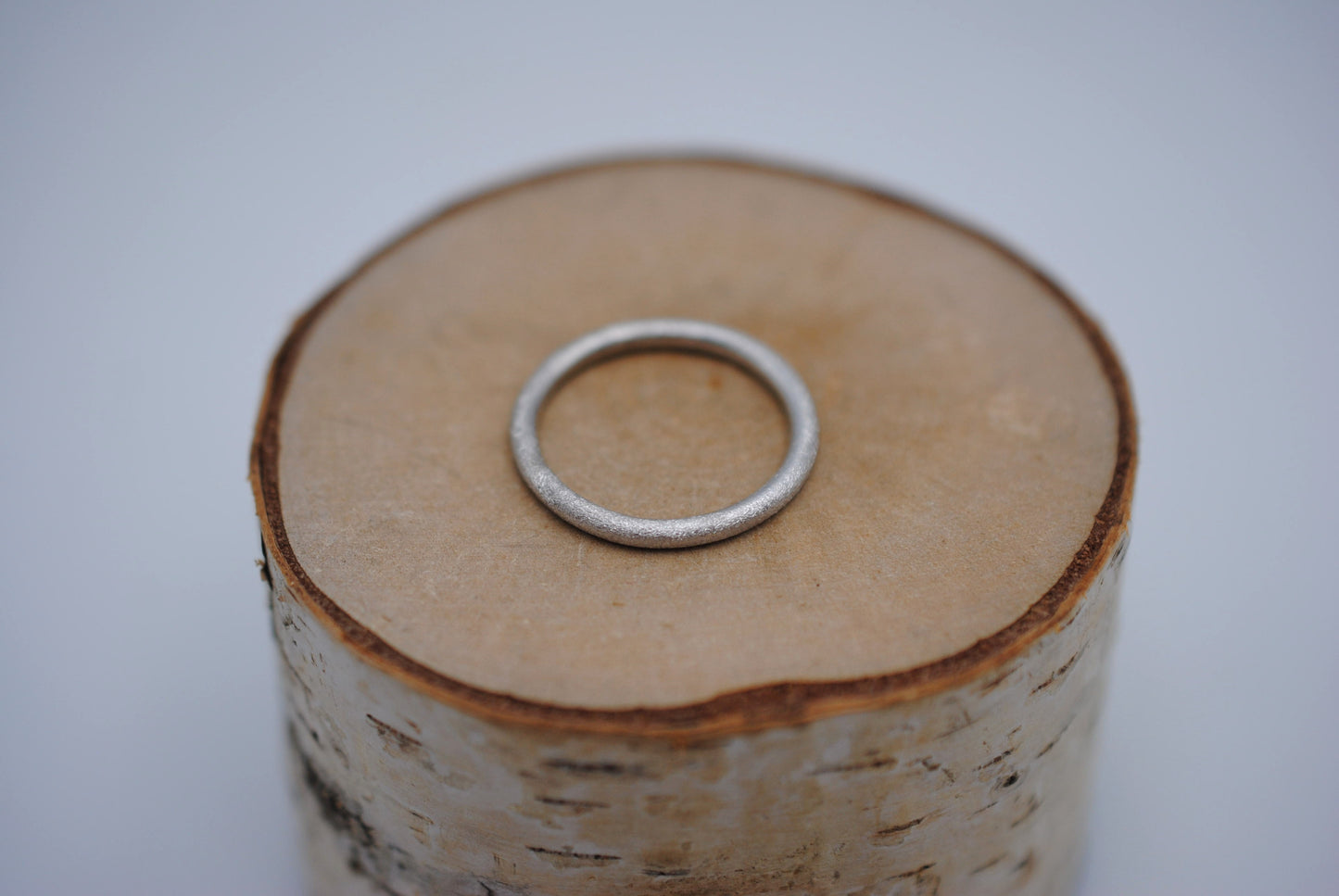 Stardust Rhodium Stacker Ring