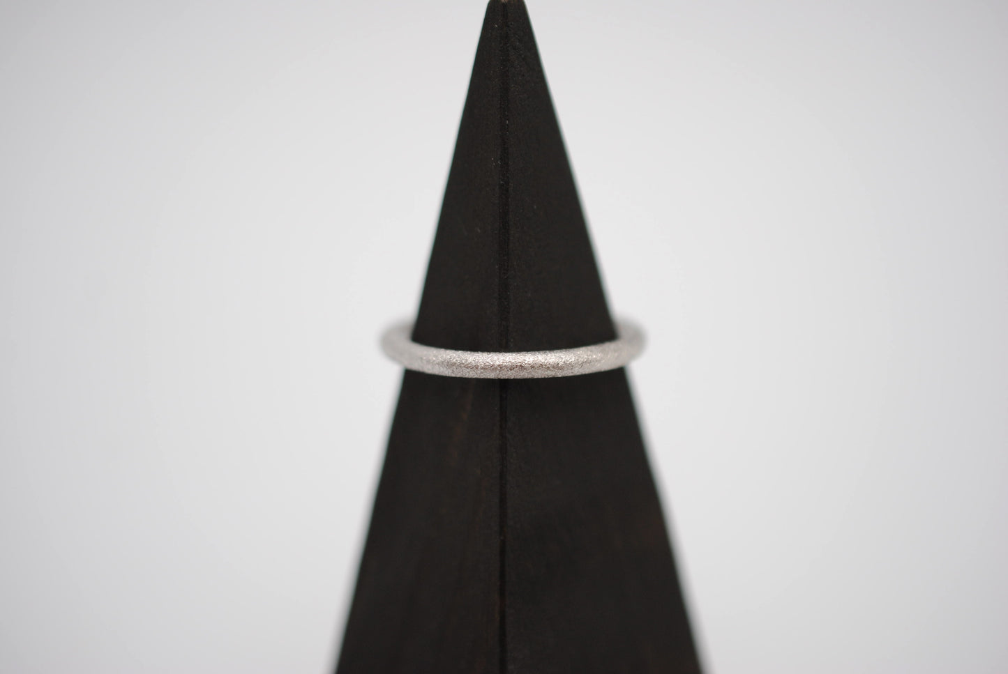 Stardust Rhodium Stacker Ring