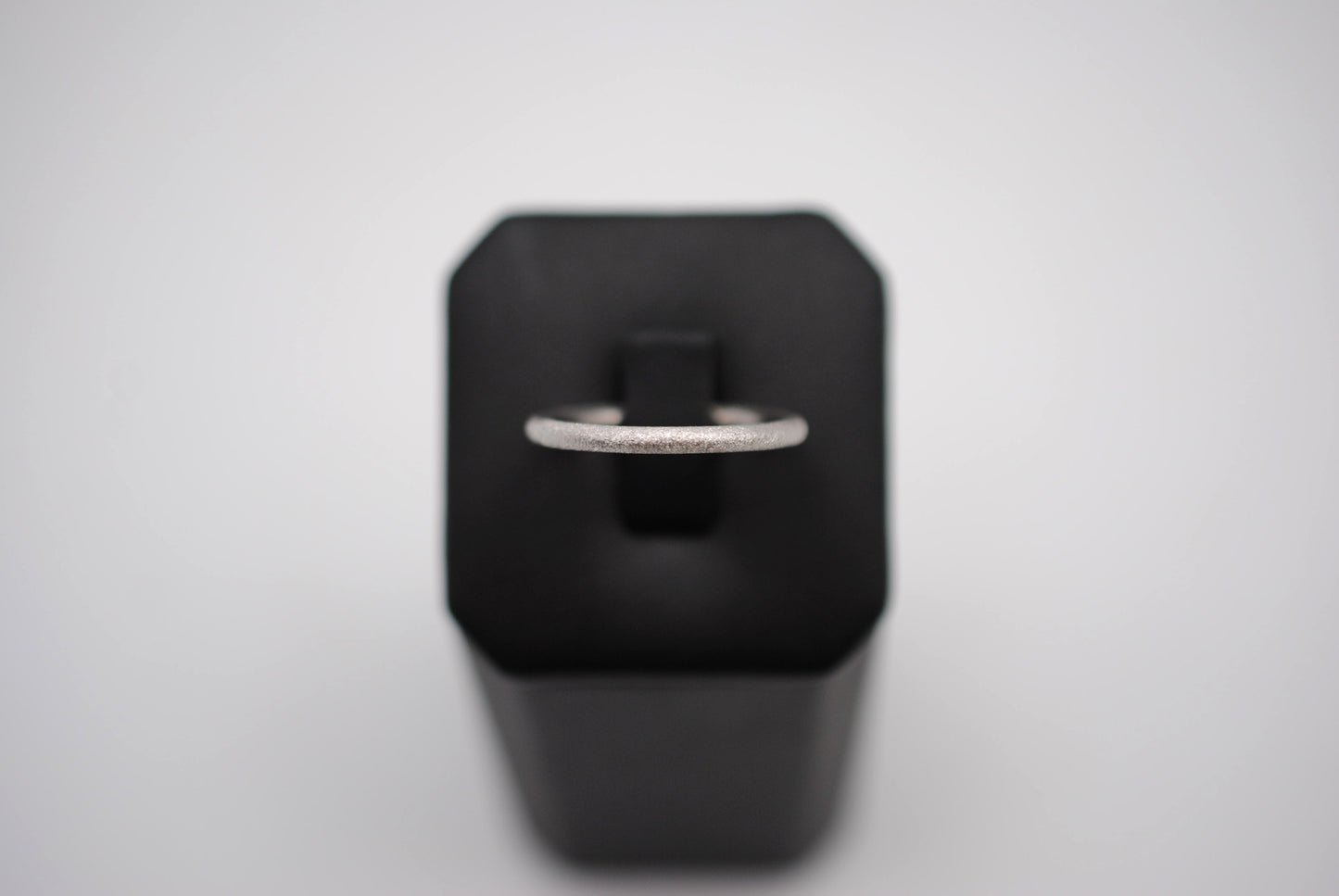 Stardust Rhodium Stacker Ring