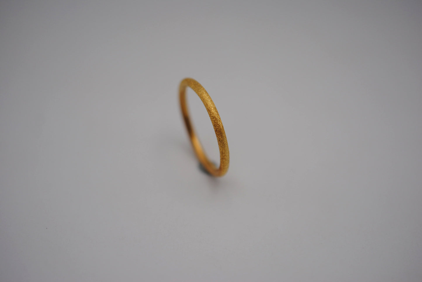 Stardust Yellow Gold Stacker Ring
