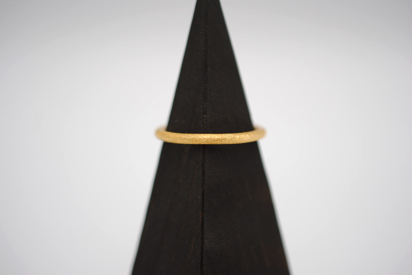 Stardust Yellow Gold Stacker Ring